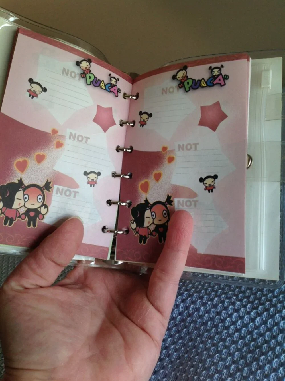 Vintage Y2K 2002 Pucca Calendar Notes Address Book Mini Wallet Planner Case - Picture 9 of 14